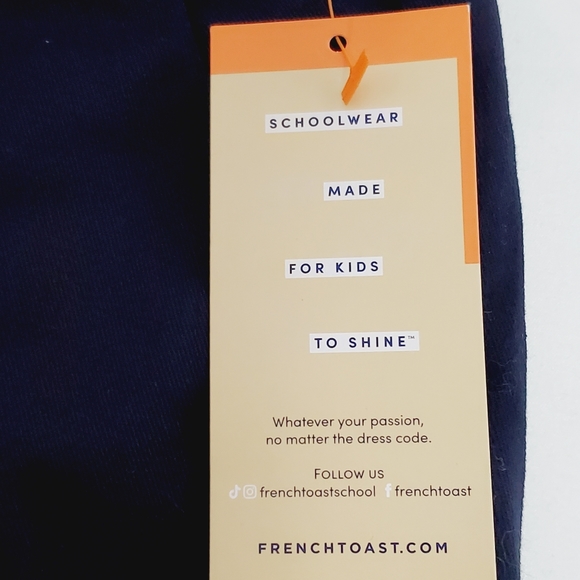 French Toast Girls Stretch Contrast Elastic Waist Pull-on Skinny Fit Pant - Picture 5 of 11